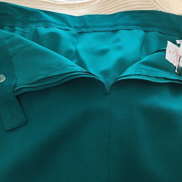 Vintage BRAEMAR Wool Straight Skirt green - Picture 7 of 13